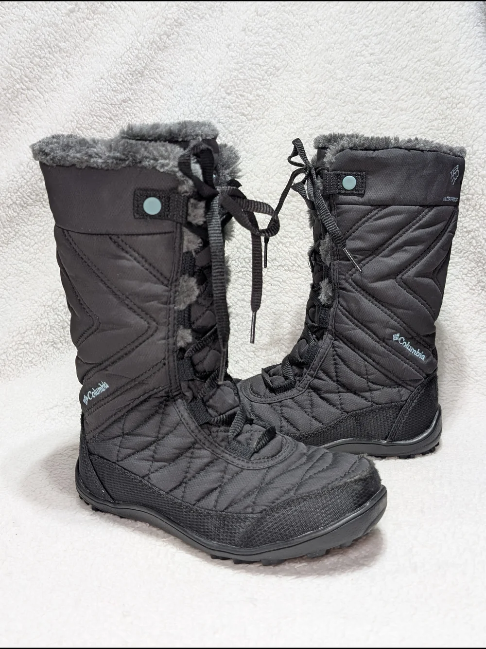 Columbia Youth Minx Mid 3 Waterproof Insulated Winter Snow Boots Sz 1